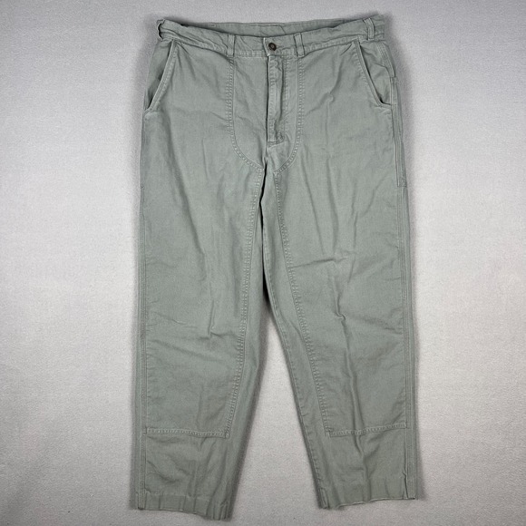 VTG Patagonia Stand Up Pants Mens 38x29 Green 1999 Double Knee Hiking‎ Gorpcore